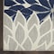 Homeroots 4 x 6 ft. Ivory & Navy Indoor & Outdoor Area Rug 384831 - alternate 7